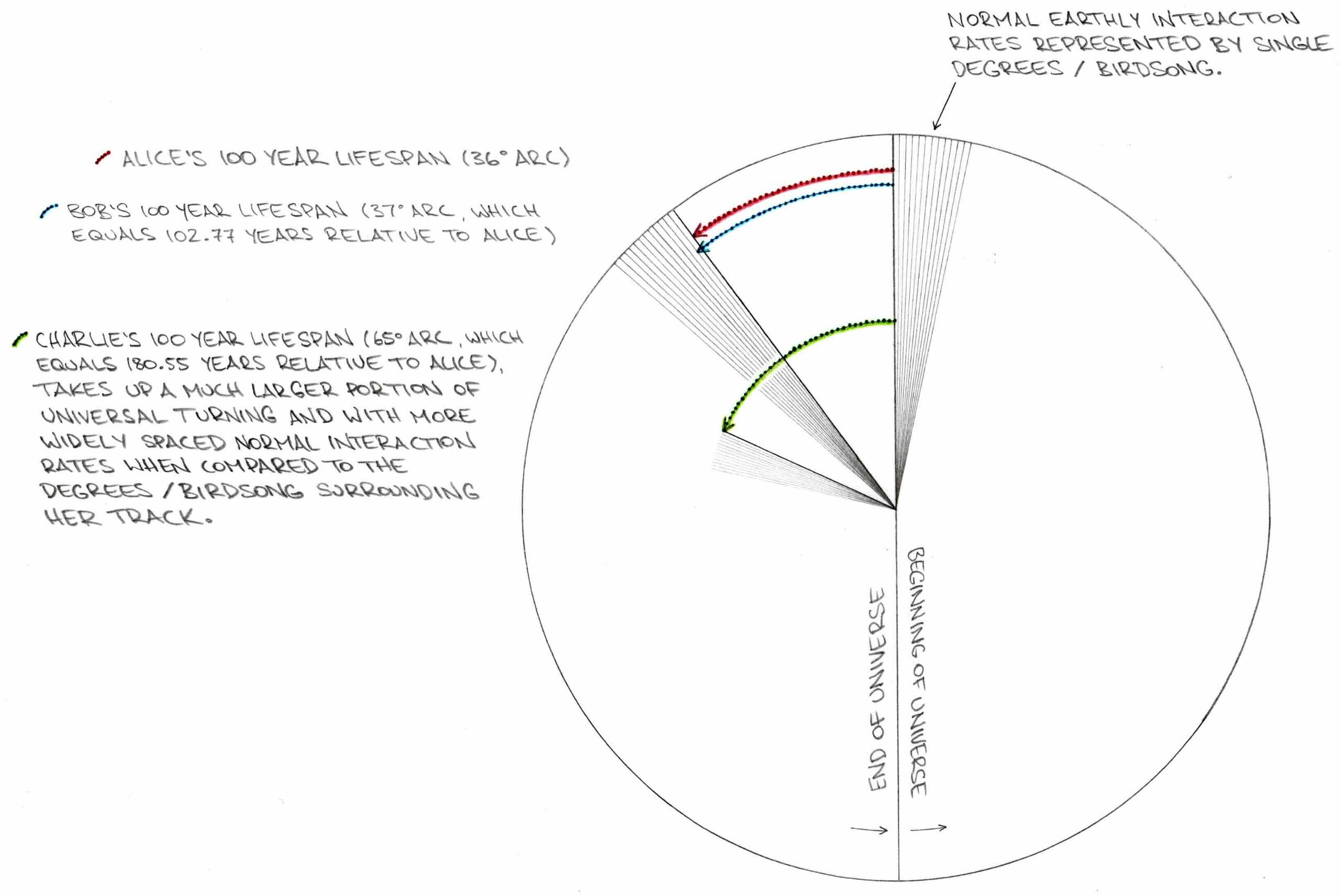Figure 5.6 Time Disc - Charlie's Lifespan